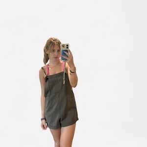Cider Olive Green Romper